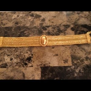 Beautiful handmade gold plated choker necklace